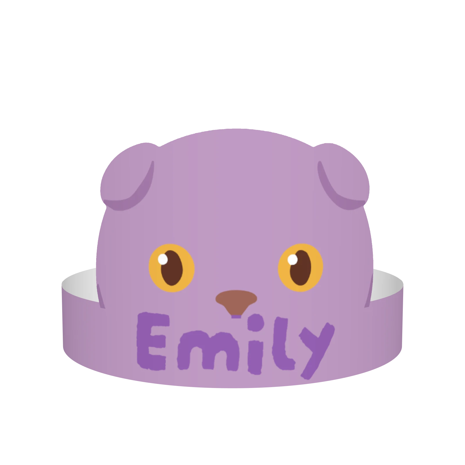 Purple cat — turns with the pointer