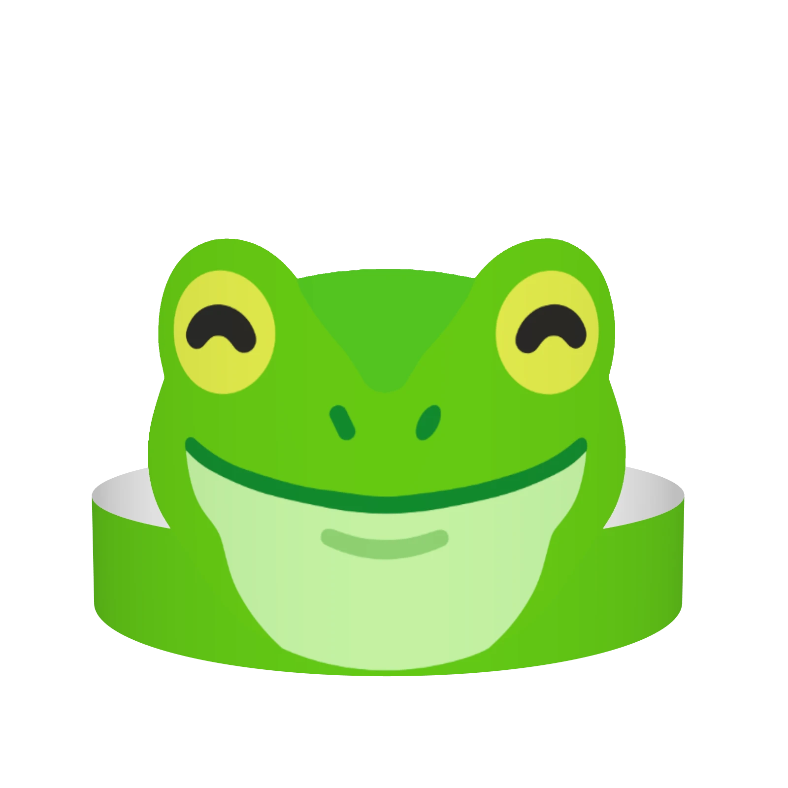 Frog green — turns with the pointer