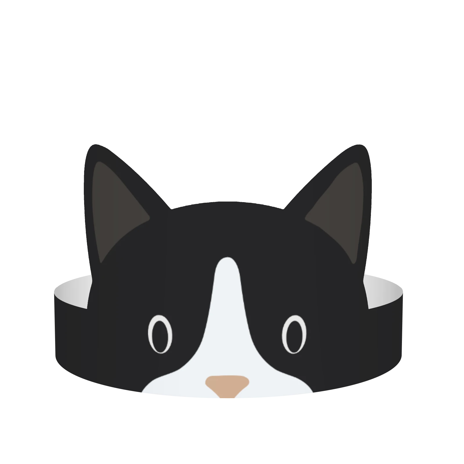 Milk cat — turns with the pointer