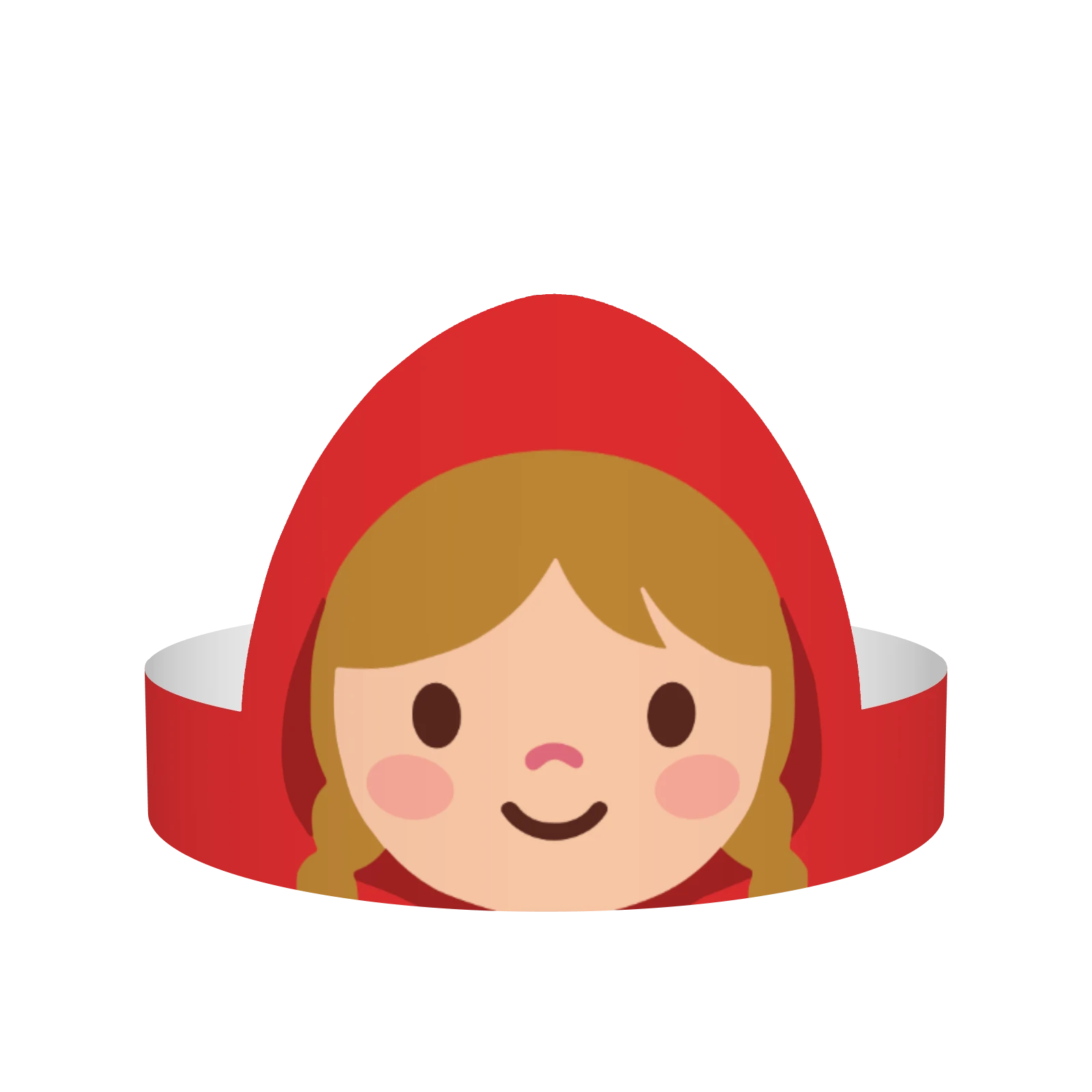 Red hood girl — turns with the pointer