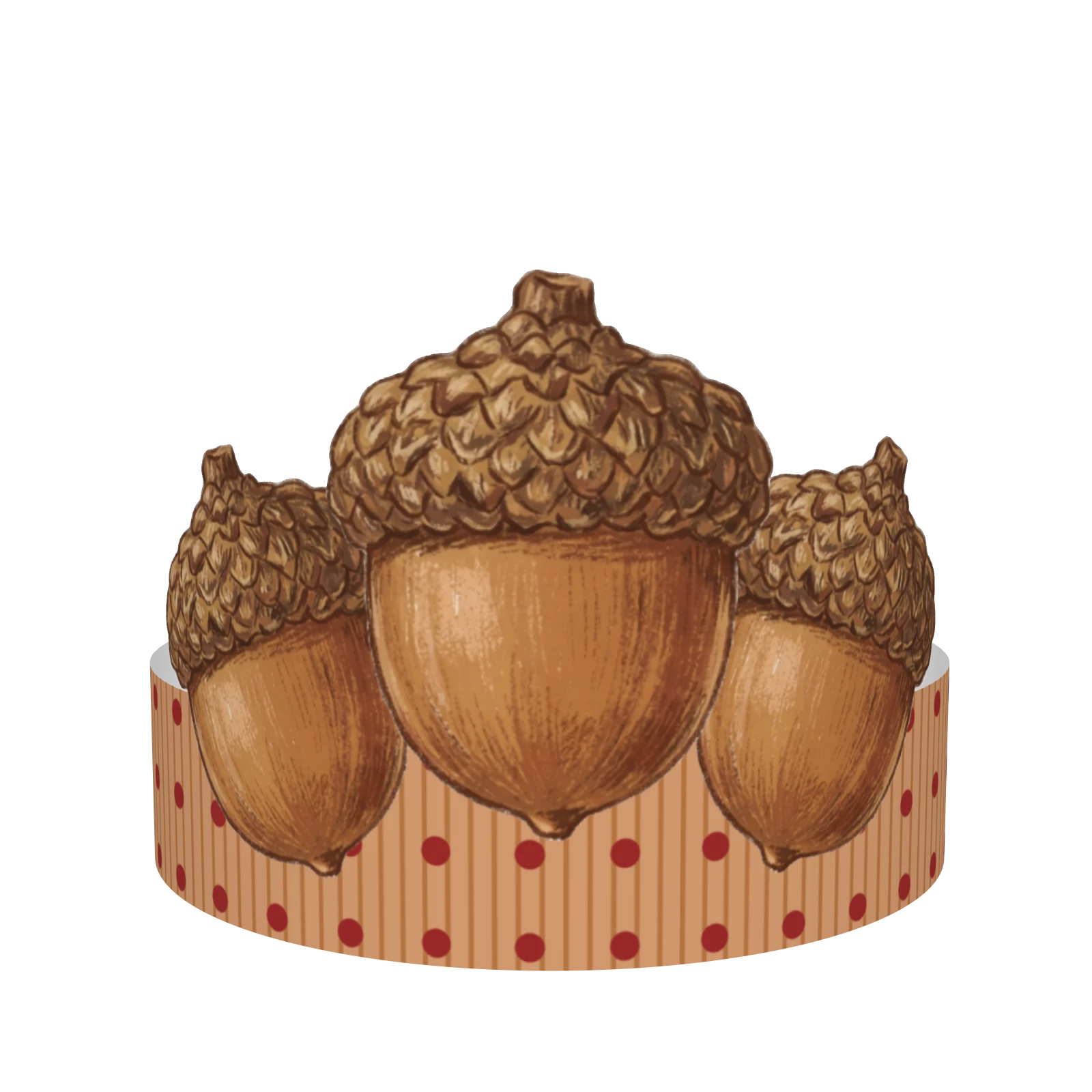 Fall nut — turns with the pointer